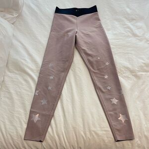Ultra core leggings with stars, violet cold size small